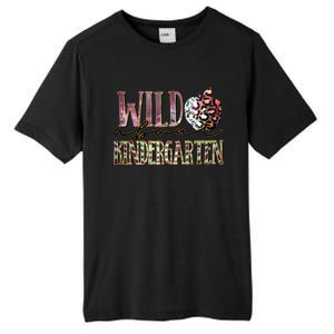 Welcom Back To School Day Teacher Wild About Kindergarten Gift Tall Fusion ChromaSoft Performance T-Shirt