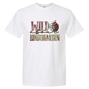 Welcom Back To School Day Teacher Wild About Kindergarten Gift Garment-Dyed Heavyweight T-Shirt