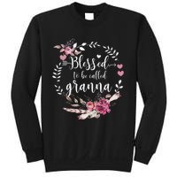 Womens Blessed To Be Called Granna Thankful Blessed Granna Sweatshirt