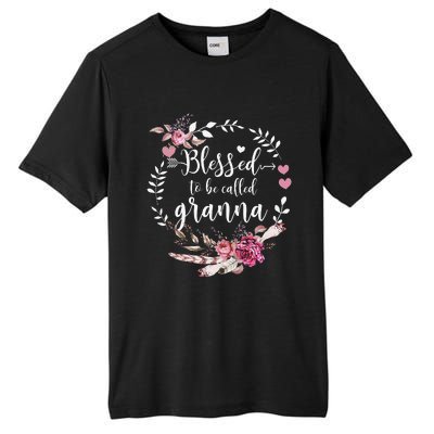 Womens Blessed To Be Called Granna Thankful Blessed Granna Tall Fusion ChromaSoft Performance T-Shirt