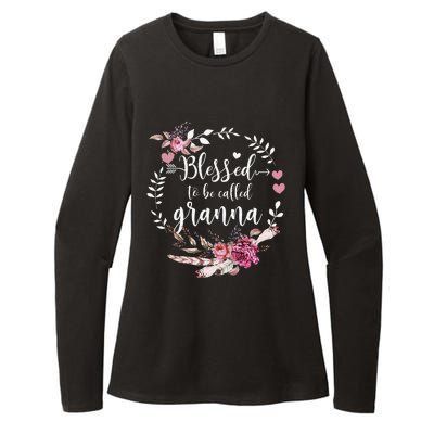 Womens Blessed To Be Called Granna Thankful Blessed Granna Womens CVC Long Sleeve Shirt