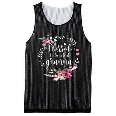 Womens Blessed To Be Called Granna Thankful Blessed Granna Mesh Reversible Basketball Jersey Tank