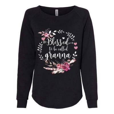 Womens Blessed To Be Called Granna Thankful Blessed Granna Womens California Wash Sweatshirt