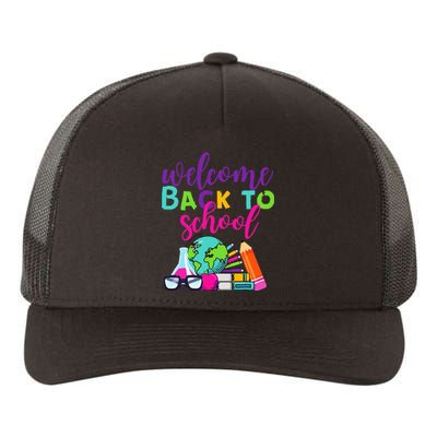 Welcome Back To School Yupoong Adult 5-Panel Trucker Hat