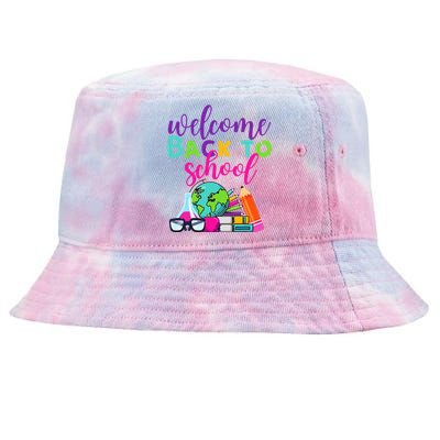 Welcome Back To School Tie-Dyed Bucket Hat