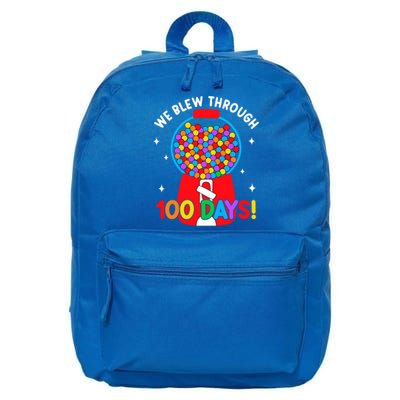 We Blew Through 100 Days Of School 100 Days Smarter Brighter Gift 16 in Basic Backpack