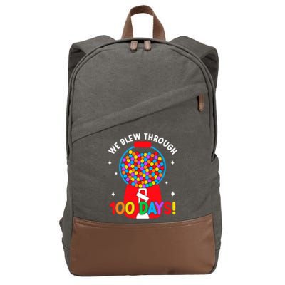 We Blew Through 100 Days Of School 100 Days Smarter Brighter Gift Cotton Canvas Backpack