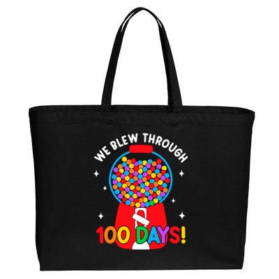 We Blew Through 100 Days Of School 100 Days Smarter Brighter Gift Cotton Canvas Jumbo Tote