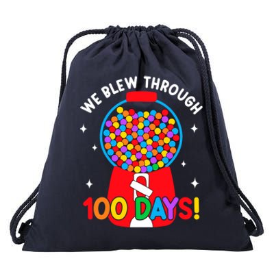 We Blew Through 100 Days Of School 100 Days Smarter Brighter Gift Drawstring Bag