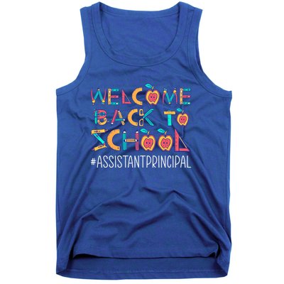 Welcome Back To School Assistant Principal Cute Gift Tank Top