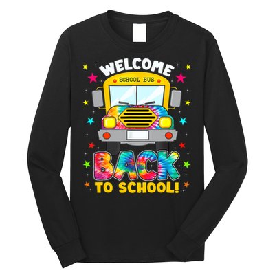 Welcome Back To School Funny Outfit School Bus Driver Long Sleeve Shirt
