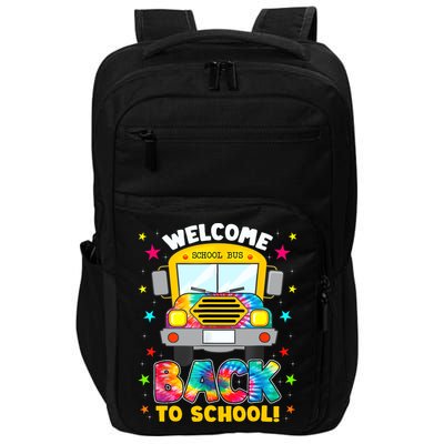 Welcome Back To School Funny Outfit School Bus Driver Impact Tech Backpack