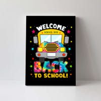 Welcome Back To School Funny Outfit School Bus Driver Canvas