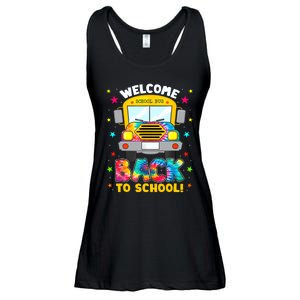 Welcome Back To School Funny Outfit School Bus Driver Ladies Essential Flowy Tank