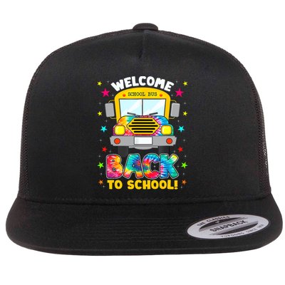 Welcome Back To School Funny Outfit School Bus Driver Flatbill Hat
