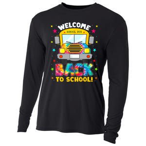 Welcome Back To School Funny Outfit School Bus Driver Cooling Performance Long Sleeve Crew