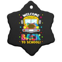 Welcome Back To School Funny Outfit School Bus Driver Ceramic Star Ornament