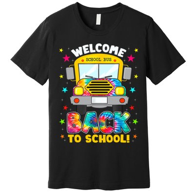 Welcome Back To School Funny Outfit School Bus Driver Premium T-Shirt