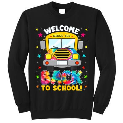 Welcome Back To School Funny Outfit School Bus Driver Tall Sweatshirt