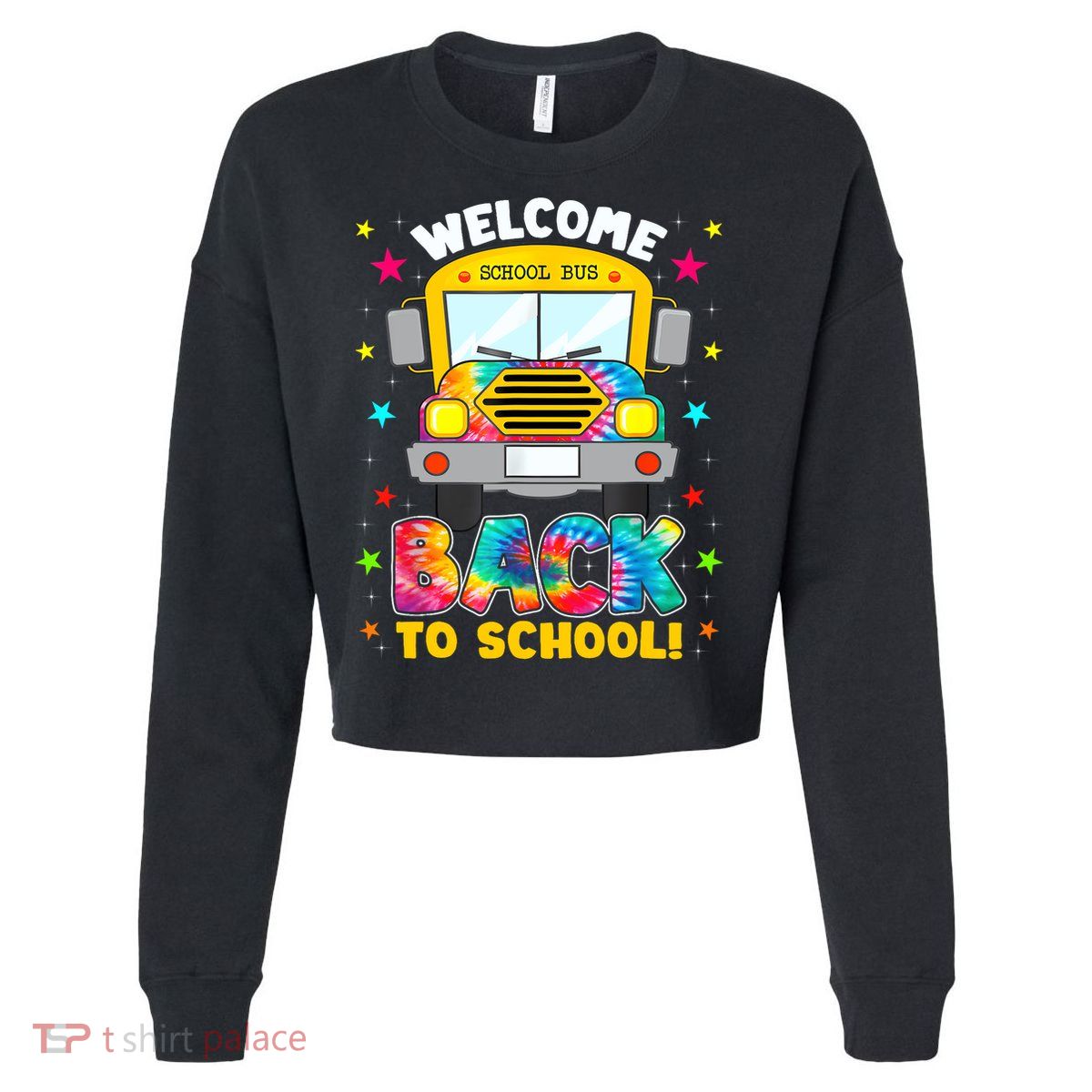 Welcome Back To School Funny Outfit School Bus Driver Cropped Pullover Crew