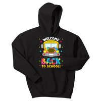 Welcome Back To School Funny Outfit School Bus Driver Kids Hoodie