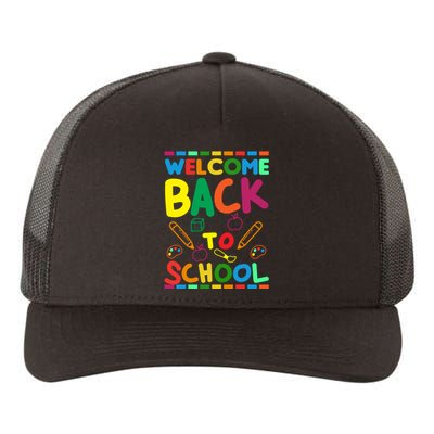 Welcome Back To School Yupoong Adult 5-Panel Trucker Hat