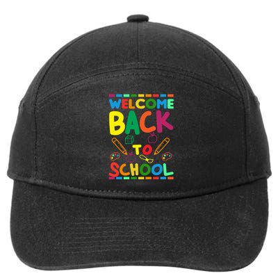 Welcome Back To School 7-Panel Snapback Hat