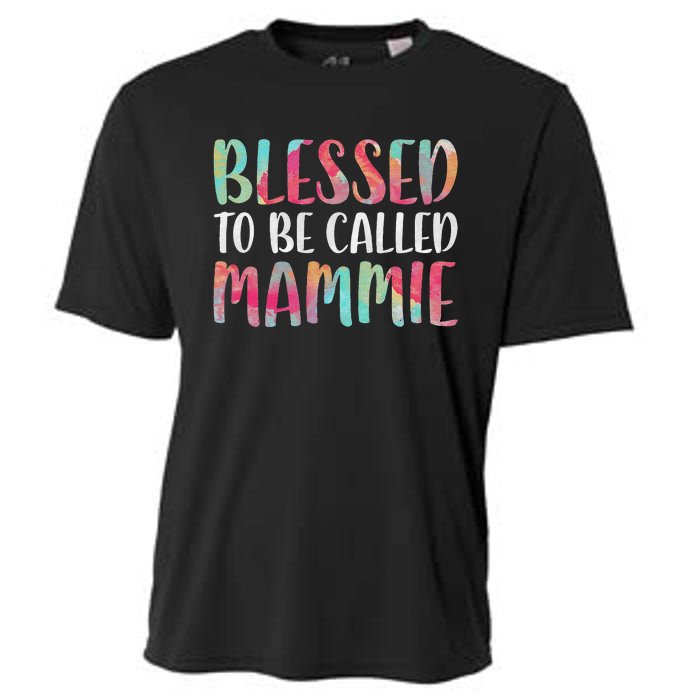 Womens Blessed To Be Called Mammie Mother's Day Cooling Performance Crew T-Shirt