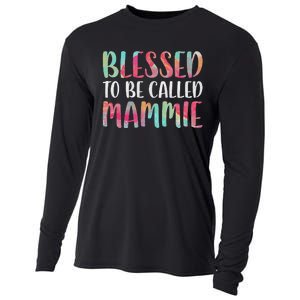 Womens Blessed To Be Called Mammie Mother's Day Cooling Performance Long Sleeve Crew