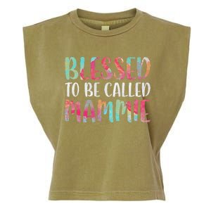 Womens Blessed To Be Called Mammie Mother's Day Garment-Dyed Women's Muscle Tee