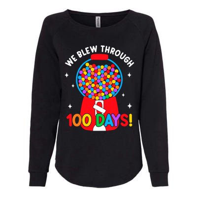 We Blew Through 100 Days Of School 100 Days Smarter Brighter Cool Gift Womens California Wash Sweatshirt