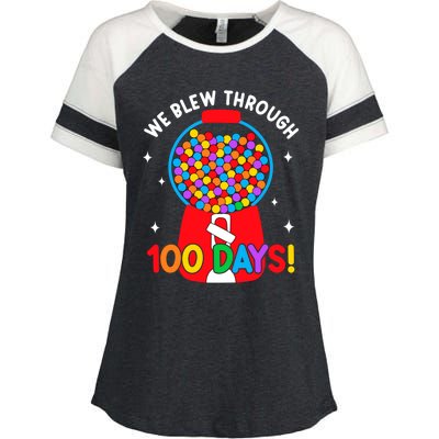 We Blew Through 100 Days Of School 100 Days Smarter Brighter Cool Gift Enza Ladies Jersey Colorblock Tee