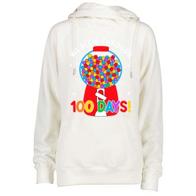 We Blew Through 100 Days Of School 100 Days Smarter Brighter Cool Gift Womens Funnel Neck Pullover Hood