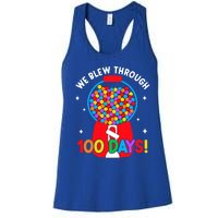 We Blew Through 100 Days Of School 100 Days Smarter Brighter Cool Gift Women's Racerback Tank