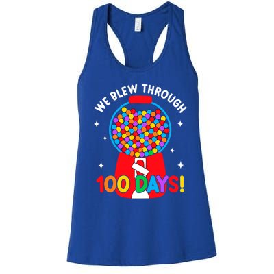 We Blew Through 100 Days Of School 100 Days Smarter Brighter Cool Gift Women's Racerback Tank