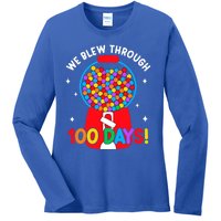 We Blew Through 100 Days Of School 100 Days Smarter Brighter Cool Gift Ladies Long Sleeve Shirt