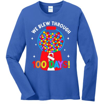 We Blew Through 100 Days Of School 100 Days Smarter Brighter Cool Gift Ladies Long Sleeve Shirt