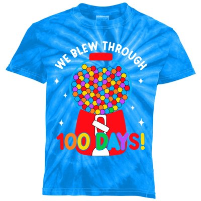 We Blew Through 100 Days Of School 100 Days Smarter Brighter Cool Gift Kids Tie-Dye T-Shirt