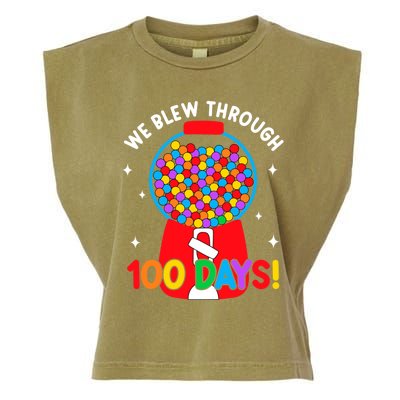 We Blew Through 100 Days Of School 100 Days Smarter Brighter Cool Gift Garment-Dyed Women's Muscle Tee