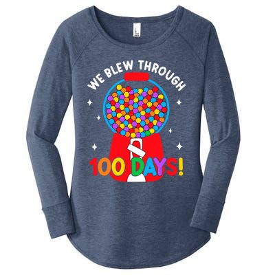 We Blew Through 100 Days Of School 100 Days Smarter Brighter Cool Gift Women's Perfect Tri Tunic Long Sleeve Shirt