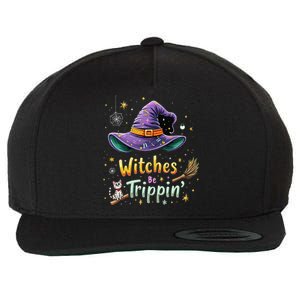 Witches Be Trippin Funny Witch Halloween Wool Snapback Cap