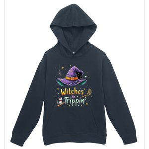 Witches Be Trippin Funny Witch Halloween Urban Pullover Hoodie