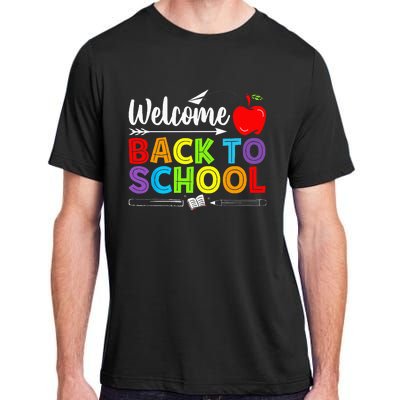 Welcome Back To School Funny Teacher Love Adult ChromaSoft Performance T-Shirt