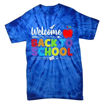 Welcome Back To School Funny Teacher Love Tie-Dye T-Shirt