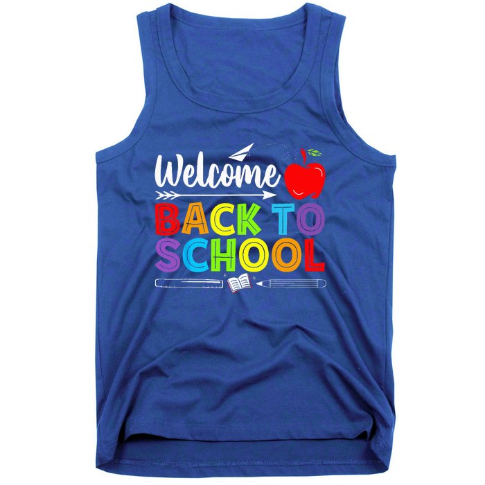 Welcome Back To School Funny Teacher Love Tank Top