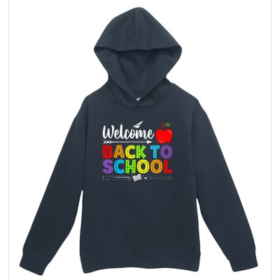 Welcome Back To School Funny Teacher Love Urban Pullover Hoodie