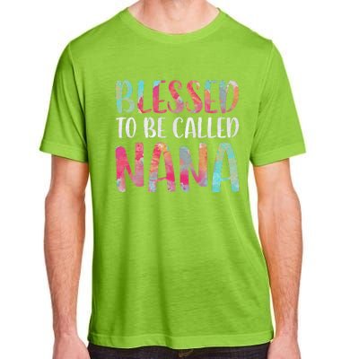 Womens Blessed To Be Called Nana Mother's Day Adult ChromaSoft Performance T-Shirt