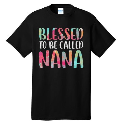 Womens Blessed To Be Called Nana Mother's Day Tall T-Shirt