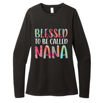 Womens Blessed To Be Called Nana Mother's Day Womens CVC Long Sleeve Shirt