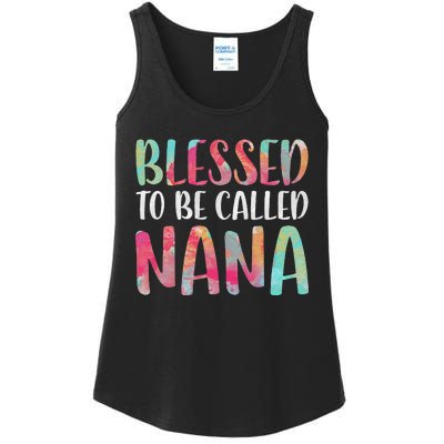 Womens Blessed To Be Called Nana Mother's Day Ladies Essential Tank